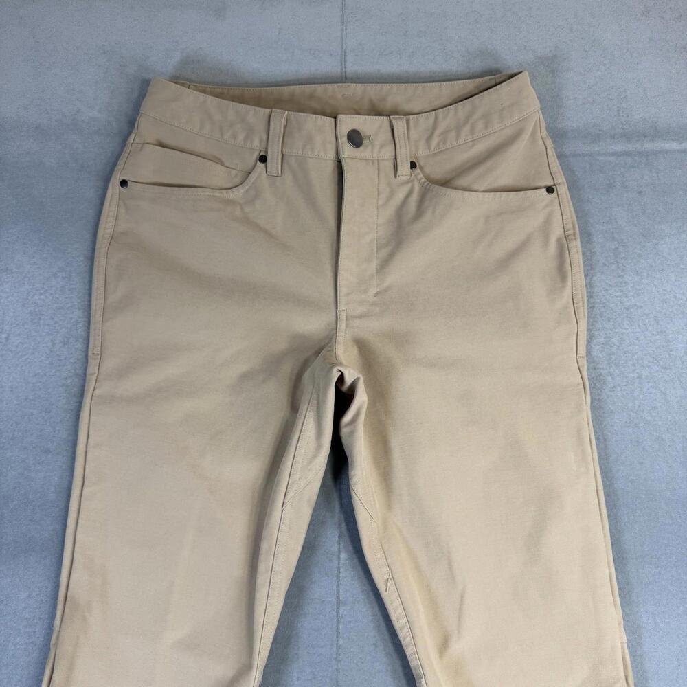 Lululemon ABC Pants Men 28 Tan Utilitech Slim Fit Chino 5 Pocket Stretch - Picture 2 of 8